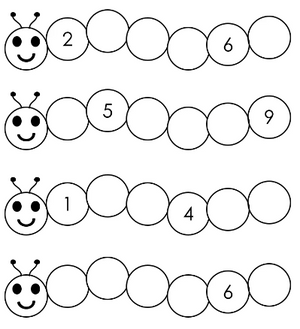 Number Recognition & Sequencing Kindergarten Math Worksheet