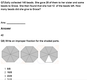 Class 4 Maths Study Material - Fractions