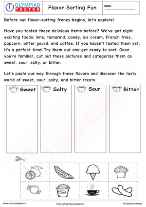 Kindergarten Cut and paste worksheet