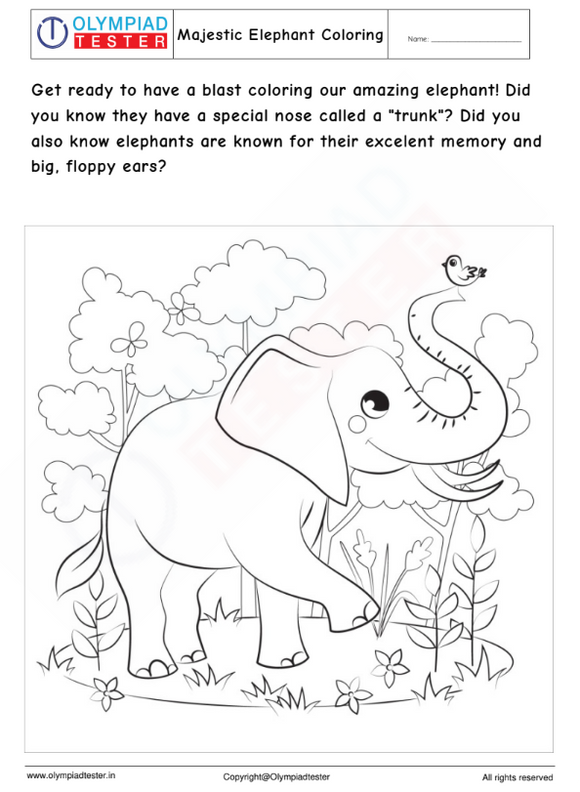 Elephants Coloring Page