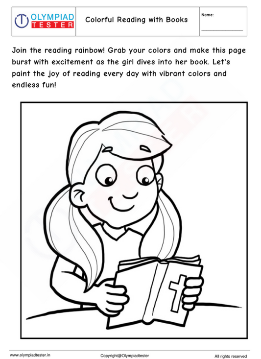 Colorful Good Habit: Reading with Books