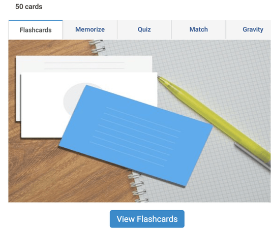 Online Flashcards to learn C Words - Set 01