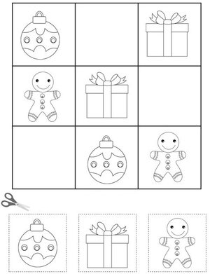 Free Kindergarten Worksheets - Christmas 43