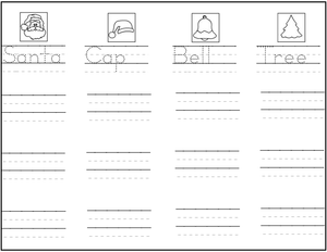 Free Kindergarten Worksheets - Christmas 45