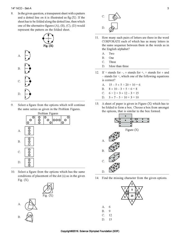 Class 9 Cyber Olympiad - Sample question paper 08