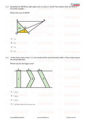 Class 7 Maths - Perimeter and area - Worksheet 05