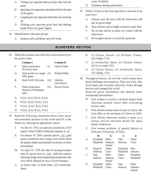 GK Olympiad for Class 9 - Sample question paper 15