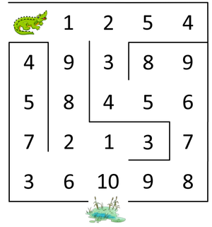 Crocodile Number Maze