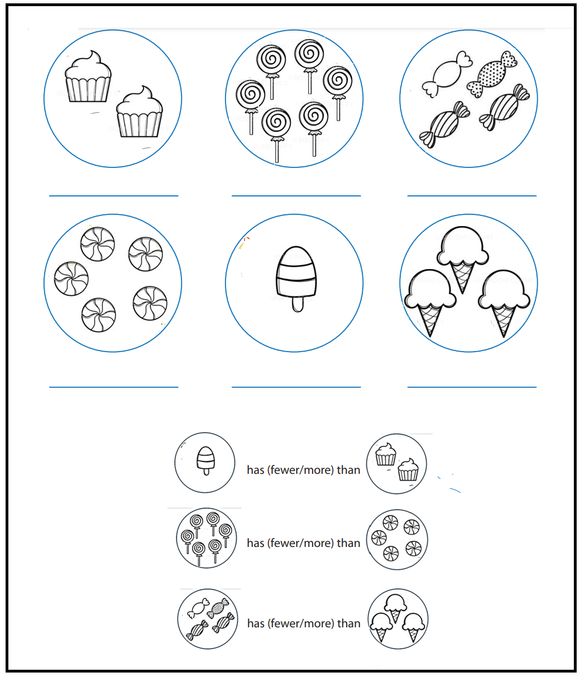 Download and print kindergarten math worksheets on measurement for kindergarten and preschool students.