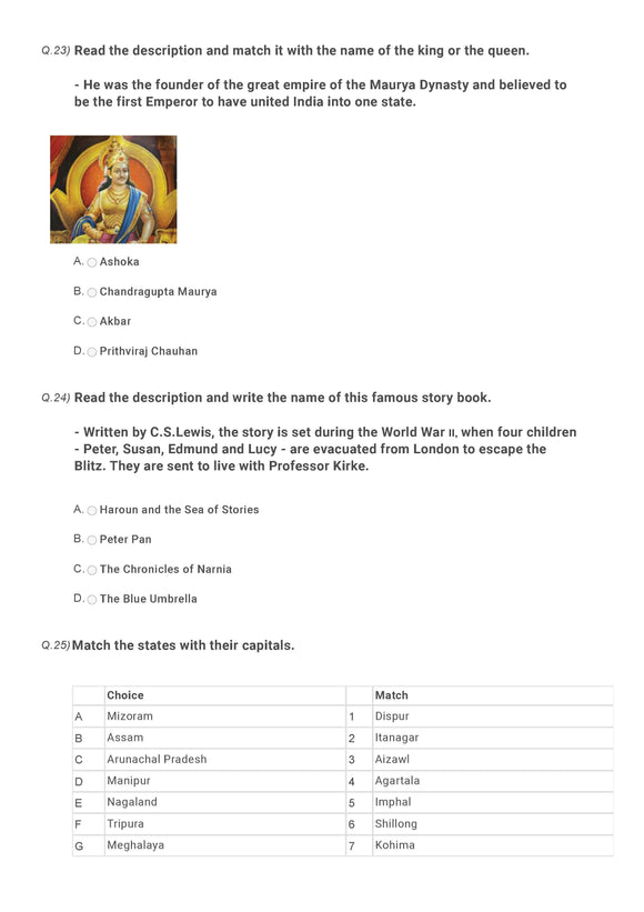IGKO Class 5 - Sample question paper 07