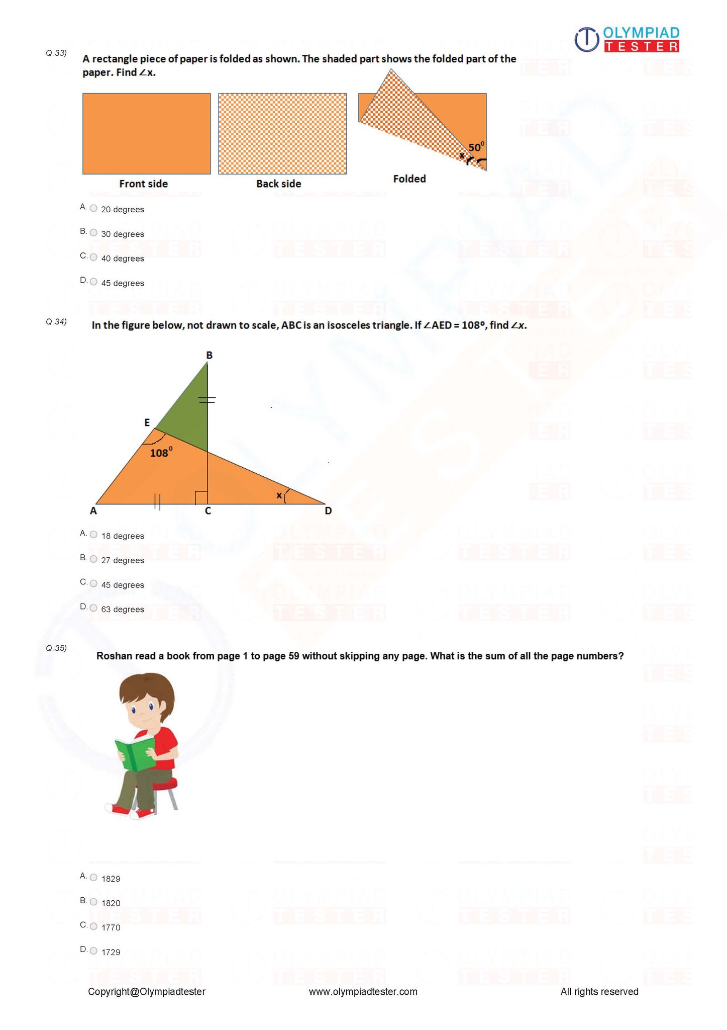 Imo Math Olympiad Sample Practice Paper For Class 5 By imo-math-olympiad-sample-practice-paper-for-class-5-by