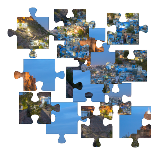 The Mehrangarh fort - Online jigsaw puzzle