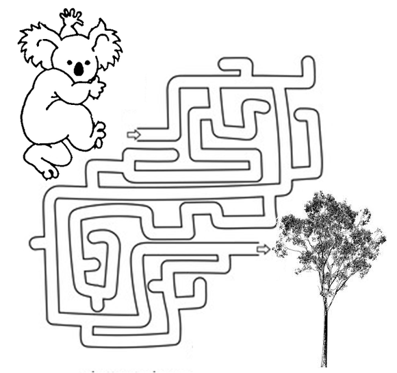 Download this free printable kindergarten maze worksheet as PDF.