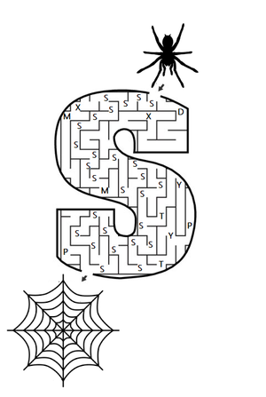Kindergarten Maze Worksheet - Letter 'S' Maze