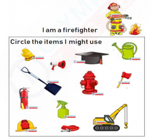 Kindergarten Worksheet - Firefighter Tools