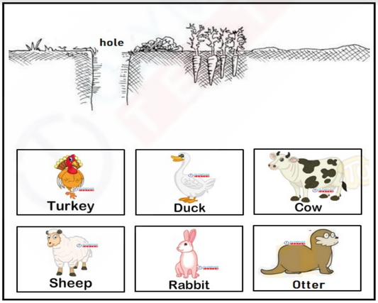 Kindergarten Worksheet - Burrowing Animals - Choose the Animal that Lives in Burrows