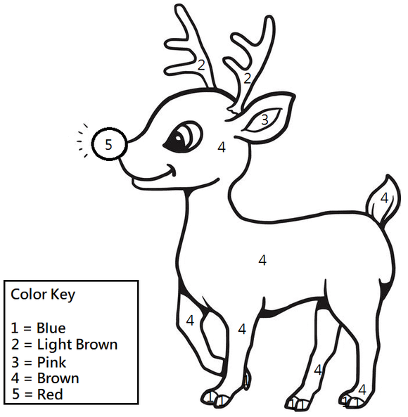 Download this free Christmas coloring worksheet for Kindergarten.
