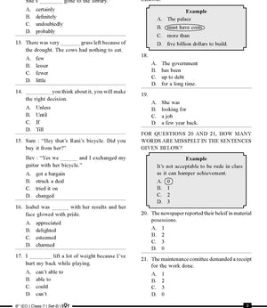 English Olympiad Class 7 - Sample paper 10