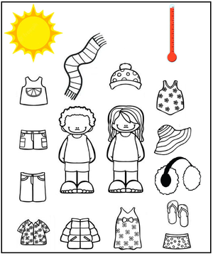 Free Preschool Worksheets - Weather 13