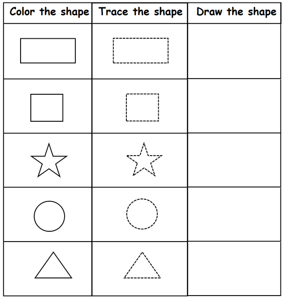 Download and print our kindergarten math worksheets for teaching geometry to kindergarten and preschool students.