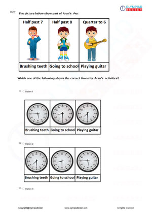 Class 1 Maths mock test - PDF 10