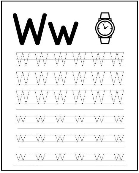 Alphabet worksheet for kindergarten