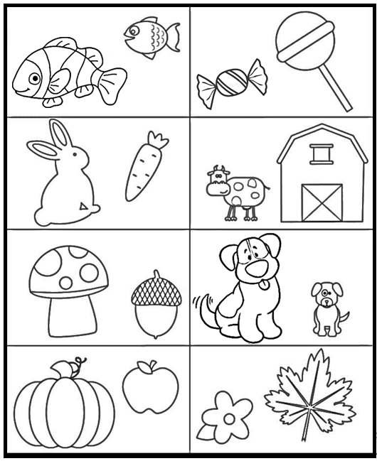 Find the Bigger Object: A Fun Kindergarten Math Worksheet | Olympiad tester