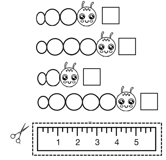 Download and print kindergarten math worksheets for measurement practice for kindergarteners.