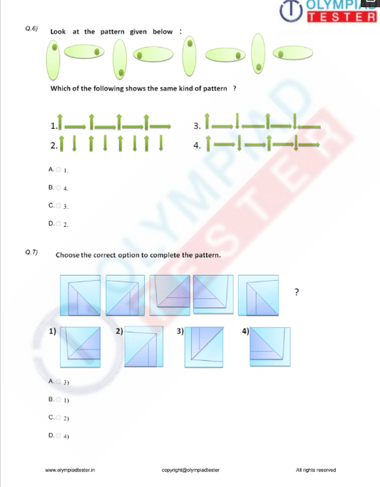 Class 2 Logical reasoning PDF sample papers 03