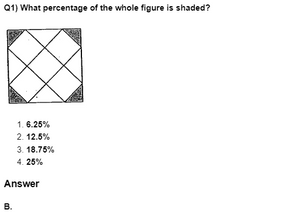 Class 6 Maths Worksheet - Percentage MCQs