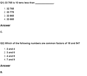 Class 4 Maths - Number system - Set 05