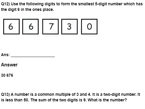 Class 4 Maths - Number system