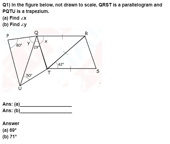 Class 5 Maths - Measurement of Angles - Test 04