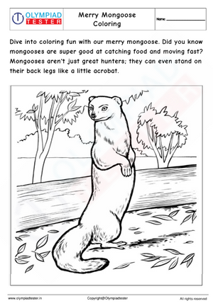 Merry Mongoose Coloring Page