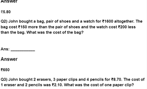 CBSE Money Worksheet- Class 4 Maths