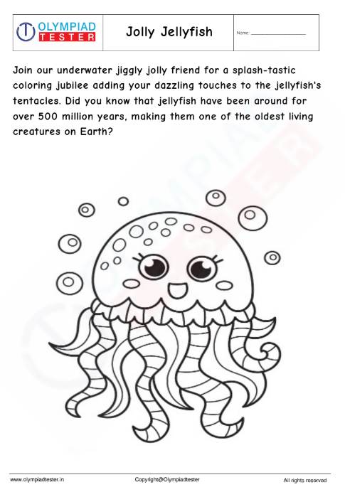 Jolly Jellyfish Coloring Page