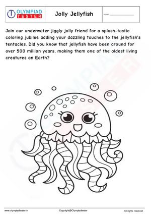 Jolly Jellyfish Coloring Page