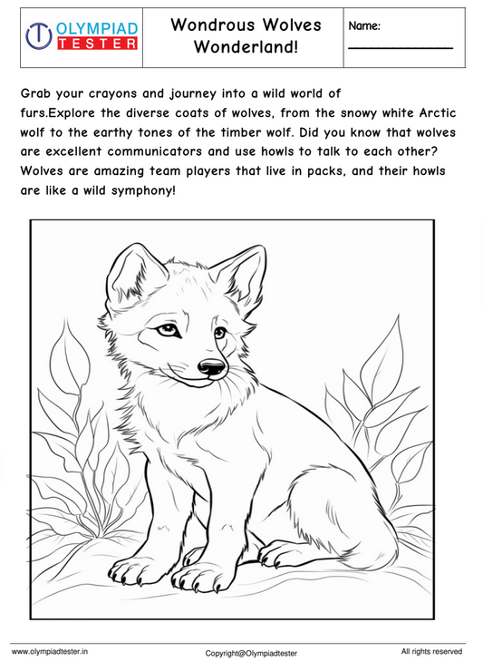 Wolf Coloring Page