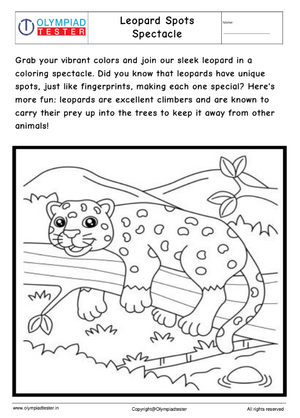 Leopard  Coloring Page