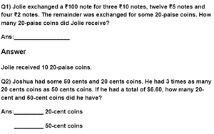 CBSE Class 4 Money Questions & Answers