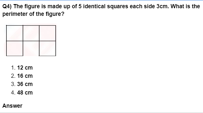 Class 4 Maths Geometry - Sample questions