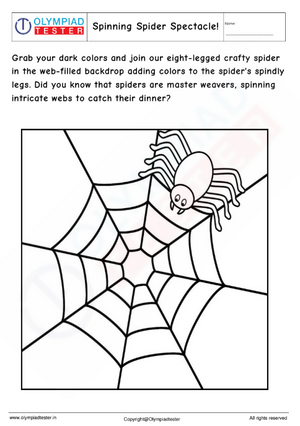 Spinning Spider Coloring