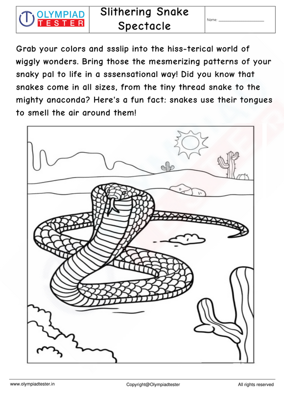 Slithering Snake Coloring