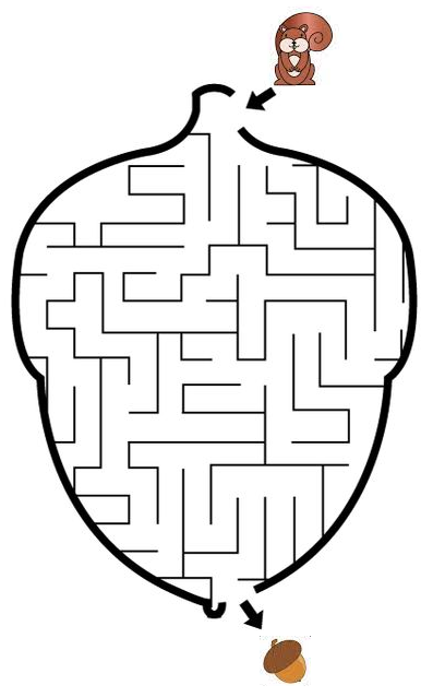 Download this free printable maze worksheet for kindergarten as PDF. 