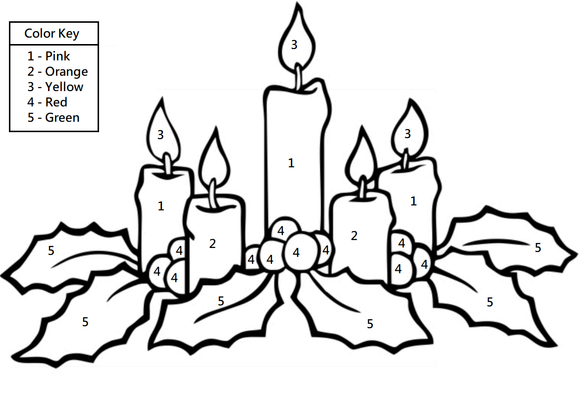 Download and print this free Christmas coloring worksheet for kindergarten.