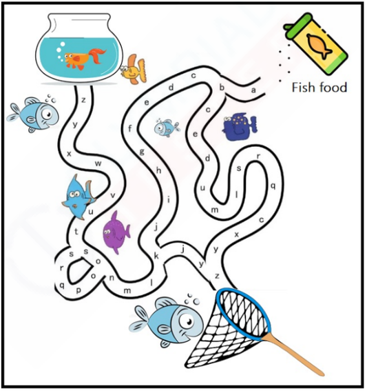 Kindergarten abc alphabet Maze