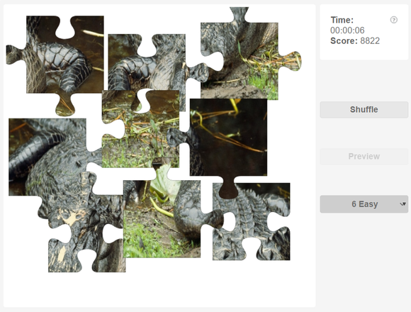 Online jigsaw puzzles for kids - American alligator