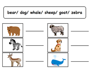 Free Kindergarten Worksheets - Animals 10