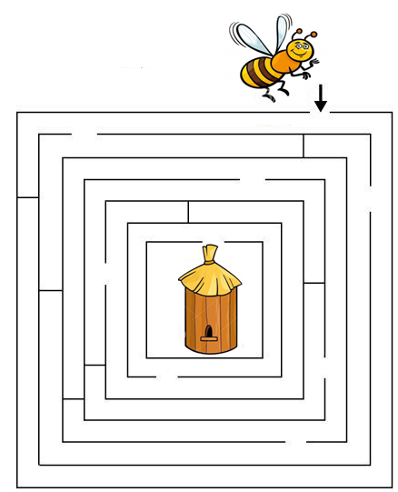 Online Maze games for Young Children: Bee