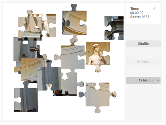Online jigsaw puzzle -  David statue